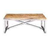 Industrial Mango Wood And Iron Coffee Table